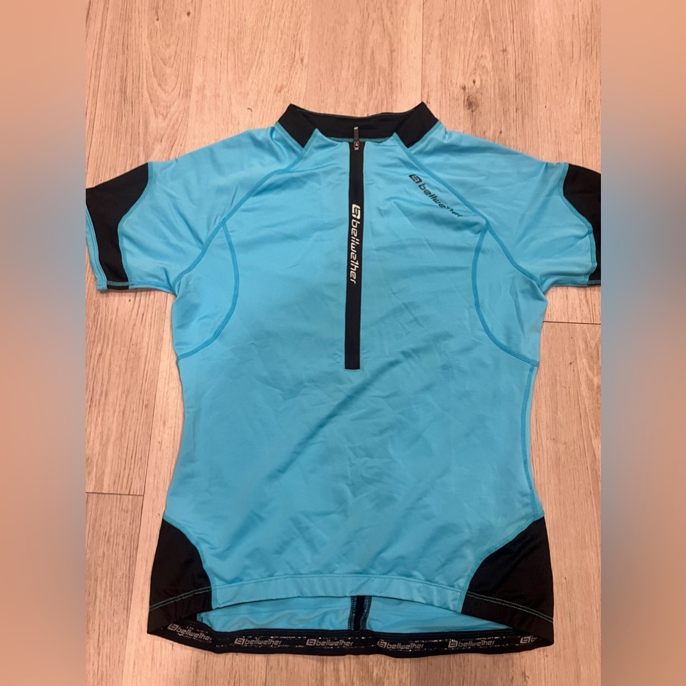 Bellwether biking shirt terquoise size large